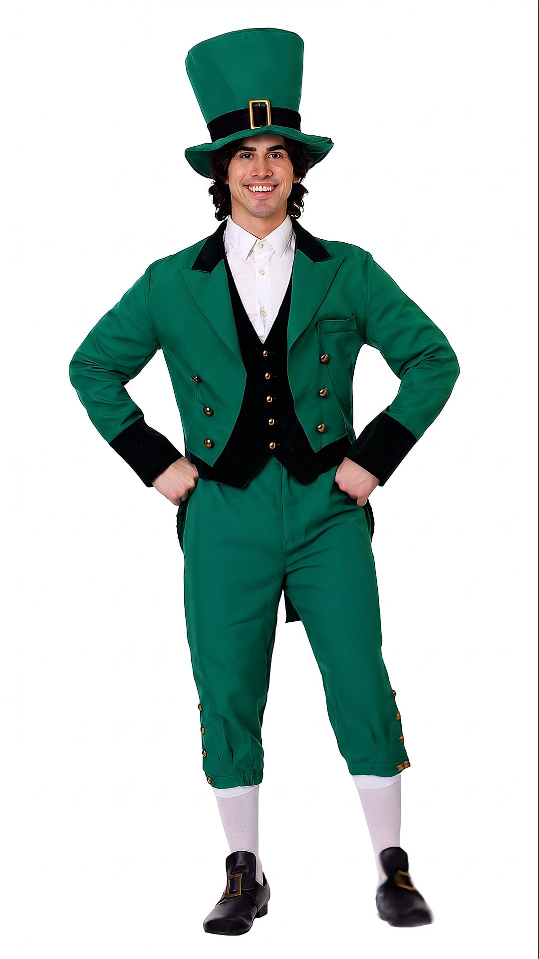 FUN2082PL_Ai Men's Plus Size Leprechaun Costume
